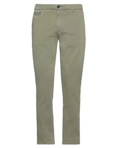 40weft Man Pants Military Green Size 36 Cotton, Elastane