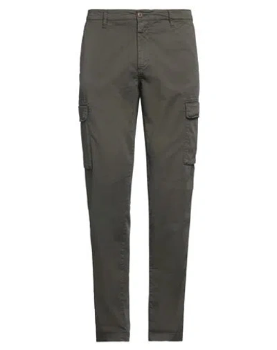 40weft Man Pants Military Green Size 38 Cotton, Elastane