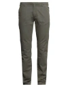 40weft Man Pants Military Green Size 38 Cotton, Elastane