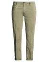 40weft Man Pants Military Green Size 38 Cotton, Elastane