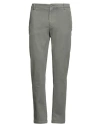 40weft Man Pants Military Green Size 38 Tencel, Cotton, Elastane In Gray