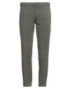 40weft Man Pants Military Green Size 38 Tencel, Cotton, Elastane In Green