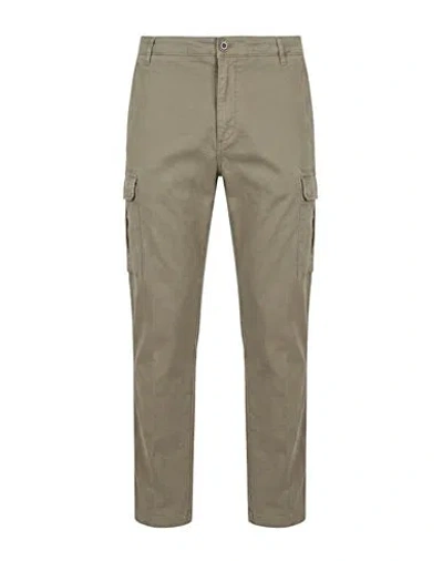 40weft Man Pants Military Green Size 40 Cotton, Elastane
