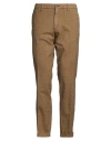 40weft Man Pants Brown Size 40 Cotton, Elastane In Brown