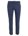 40weft Man Pants Navy Blue Size 28 Cotton, Elastane