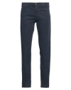 40weft Man Pants Navy Size 28 Cotton, Elastane