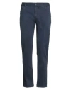 40weft Man Pants Navy Size 36 Cotton, Elastane