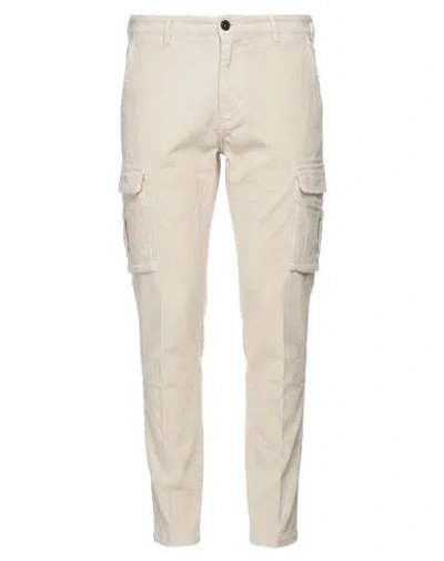 40weft Man Pants Off White Size 38 Cotton, Tencel, Elastane