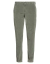 40weft Man Pants Sage Green Size 40 Cotton, Modal, Elastane
