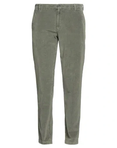40weft Man Pants Sage Green Size 40 Cotton, Modal, Elastane