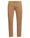 40weft Man Pants Tan Size 42 Cotton, Elastane