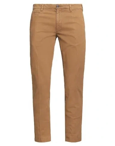 40weft Man Pants Tan Size 42 Cotton, Elastane