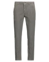 40weft Man Pants Taupe Size 28 Cotton, Elastane In Gray