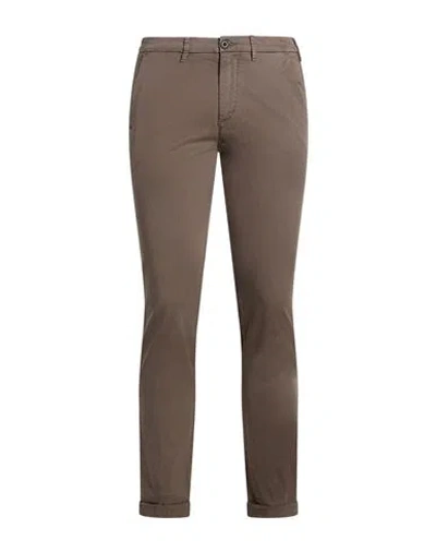 40weft Man Pants Taupe Size 28 Cotton, Elastane In Grey