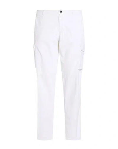 40weft Man Pants White Size 28 Cotton, Tencel, Elastane