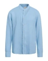 40weft Man Shirt Light Blue Size 3xl Linen