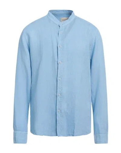 40weft Man Shirt Light Blue Size 3xl Linen