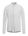40weft Man Shirt Light Grey Size L Linen