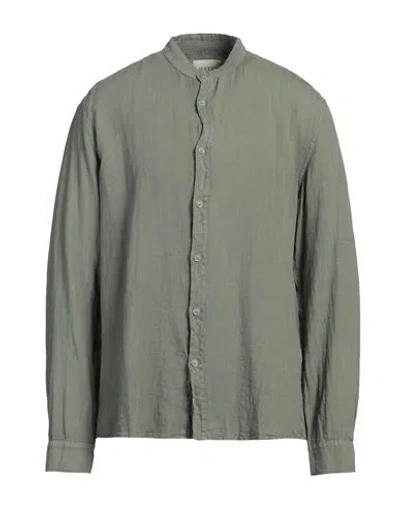 40weft Man Shirt Military Green Size 3xl Linen