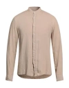 40weft Man Shirt Sand Size S Linen In Beige