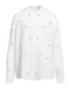 40weft Man Shirt White Size 3xl Linen