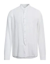 40weft Man Shirt White Size L Linen