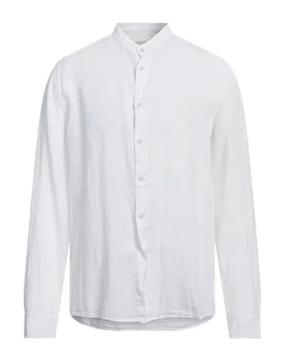 40weft Man Shirt White Size L Linen