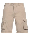40weft Man Shorts & Bermuda Shorts Beige Size 38 Cotton