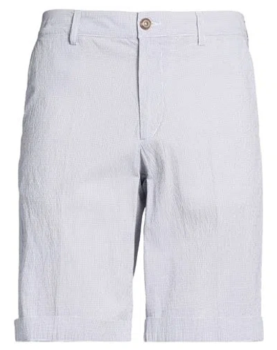 40weft Man Shorts & Bermuda Shorts Blue Size 36 Cotton, Elastane In Gray