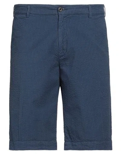 40weft Man Shorts & Bermuda Shorts Blue Size 38 Cotton