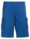 40weft Man Shorts & Bermuda Shorts Blue Size 42 Cotton