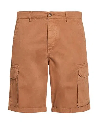 40weft Man Shorts & Bermuda Shorts Camel Size 28 Cotton In Beige