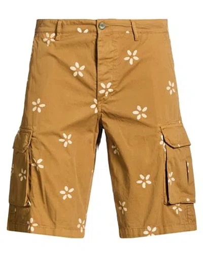 40weft Man Shorts & Bermuda Shorts Camel Size 30 Cotton In Beige