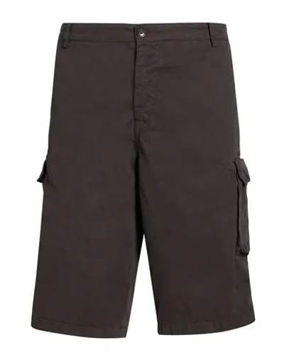 40weft Man Shorts & Bermuda Shorts Charcoal Size 42 Cotton In Brown