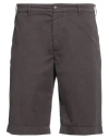 40weft Man Shorts & Bermuda Shorts Lead Size 40 Cotton In Grey