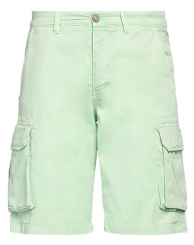 40weft Man Shorts & Bermuda Shorts Light Green Size 26 Cotton