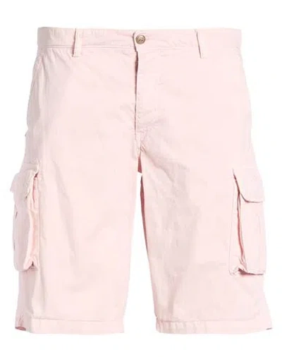40weft Man Shorts & Bermuda Shorts Light Pink Size 38 Cotton