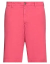 40weft Man Shorts & Bermuda Shorts Magenta Size 30 Cotton In Magenta