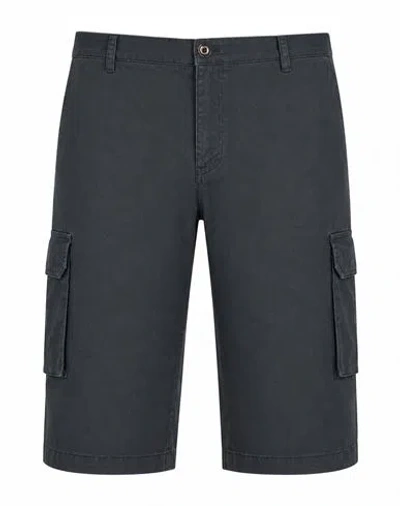 40weft Man Shorts & Bermuda Shorts Midnight Blue Size 40 Cotton