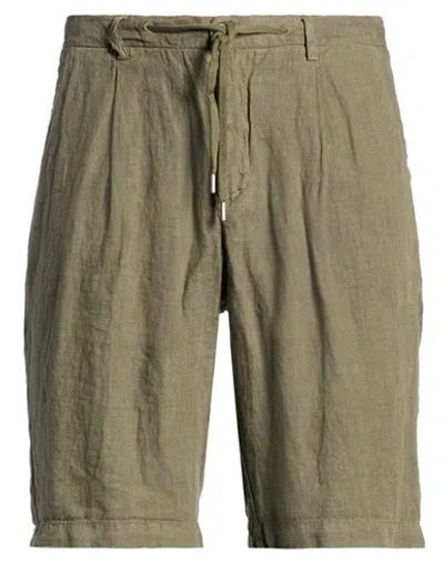40weft Man Shorts & Bermuda Shorts Military Green Size 30 Linen