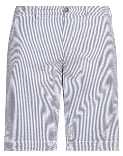 40weft Man Shorts & Bermuda Shorts Navy Size 38 Cotton