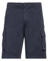 40weft Man Shorts & Bermuda Shorts Navy Size 40 Cotton