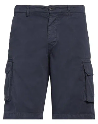 40weft Man Shorts & Bermuda Shorts Navy Size 40 Cotton In Navy