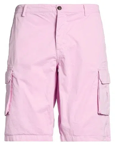 40weft Man Shorts & Bermuda Shorts Pink Size 38 Cotton