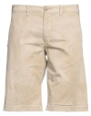 40weft Man Shorts & Bermuda Shorts Beige Size 28 Cotton In Beige