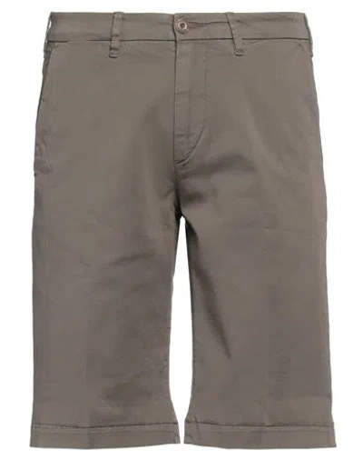 40weft Man Shorts & Bermuda Shorts Taupe Size 30 Cotton, Elastane In Grey