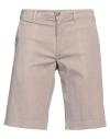40weft Man Shorts & Bermuda Shorts Taupe Size 36 Cotton, Elastane In Grey