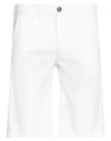 40weft Man Shorts & Bermuda Shorts White Size 26 Cotton, Nylon, Elastane