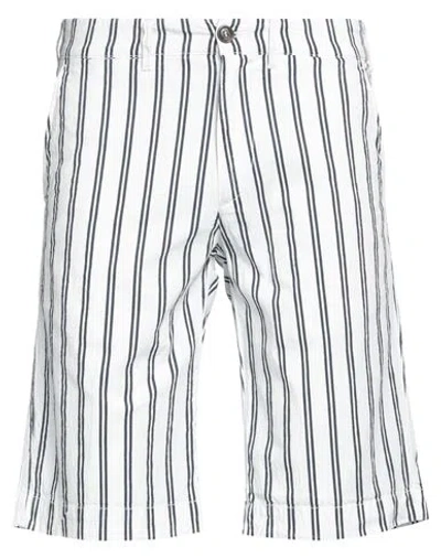 40weft Man Shorts & Bermuda Shorts White Size 28 Cotton, Lycra
