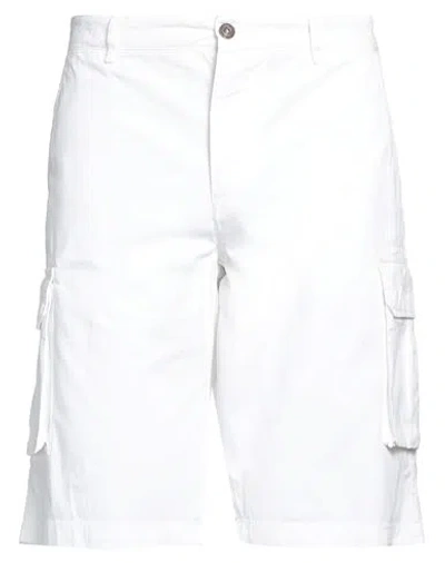 40weft Man Shorts & Bermuda Shorts White Size 36 Cotton In White